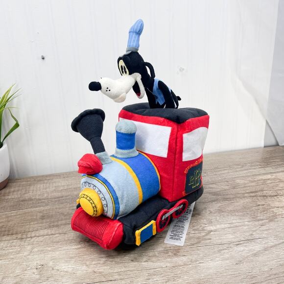 2023 Disney Parks Goofy Train Mickey & Minnie’s Runaway Railway Plush Set 10.75" - Picture 1 of 12